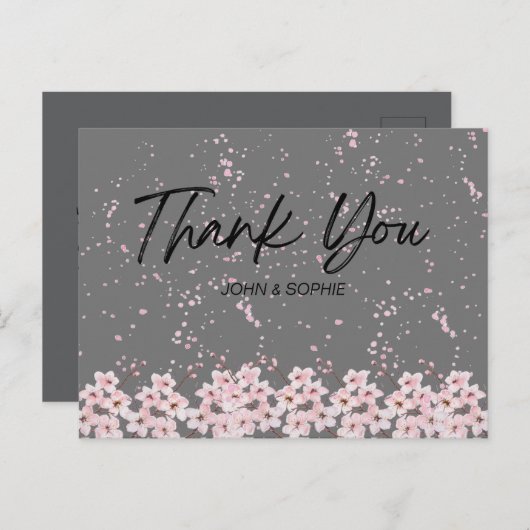 DANKEN SIE KARTE (Vorne/Hinten)