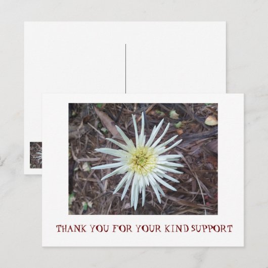 DANKEN SIE KARTE (Vorne/Hinten)