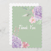 DANKEN SIE KARTE (Vorne/Hinten)