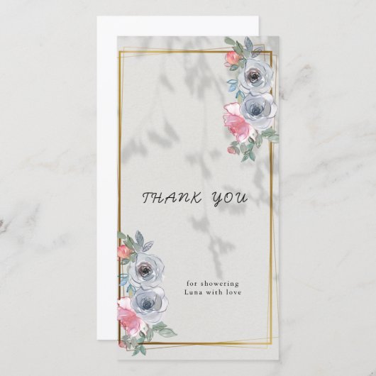 DANKEN SIE KARTE (Vorne/Hinten)