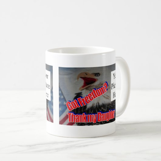 Danken Sie meiner Tochter Kaffeetasse (VorderseiteRechts)