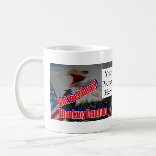 Danken Sie meiner Tochter Kaffeetasse (Links)