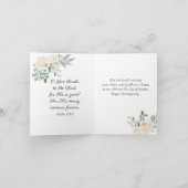 Danken Sie mit einem dankbaren Herz-Erntedank Karte (Innenseite)