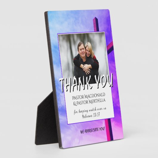 DANKEN SIE PASTOR Foto Fotoplatte (Seite)