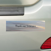 Danken Sie unseren Veteranen - 2 Autoaufkleber (Auf Auto)