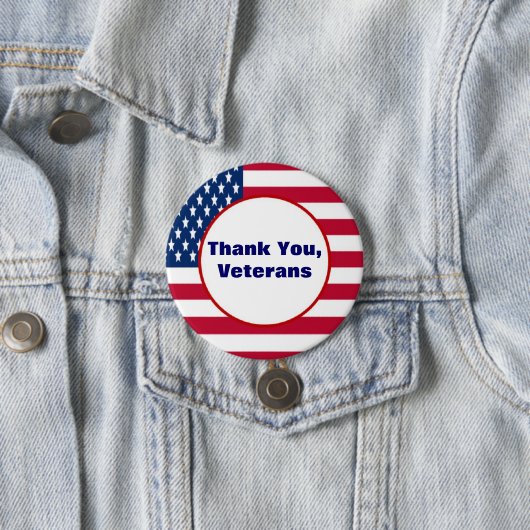 Danken Sie Veteranen-Knopf Button (Beispiel)
