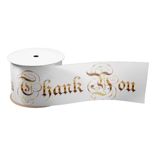 Danken Sie you.text. Satinband (Spule)