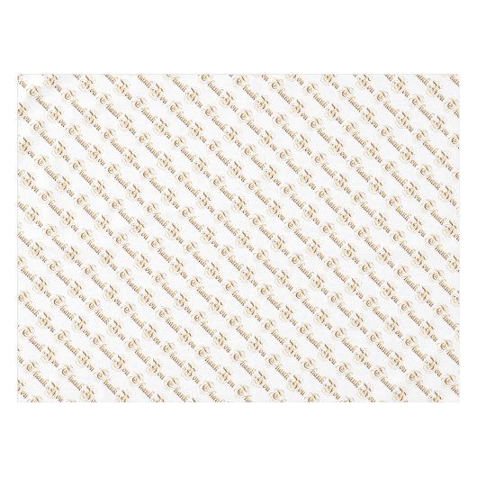 Danken Sie you.text. Tischdecke (Vorderseite (Horizontal))