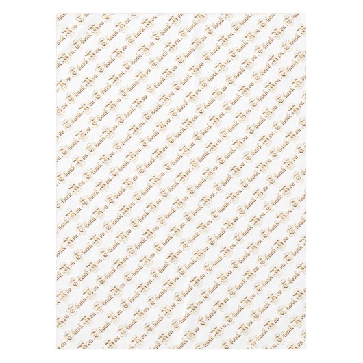 Danken Sie you.text. Tischdecke (Vorderseite)