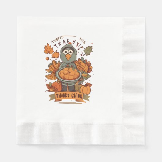 Danken und Liebe teilen Serviette (Vorderseite)