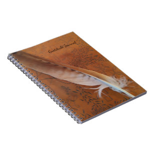 Dankenblatt mit RedTail Hawk Feather Notizblock