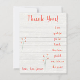 Dankend für die Hände, Hand-Zuschauer-Geschenkkart Einladung