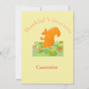 Dankend Vibes Eichhörnchen Thunder_Cove Einladung