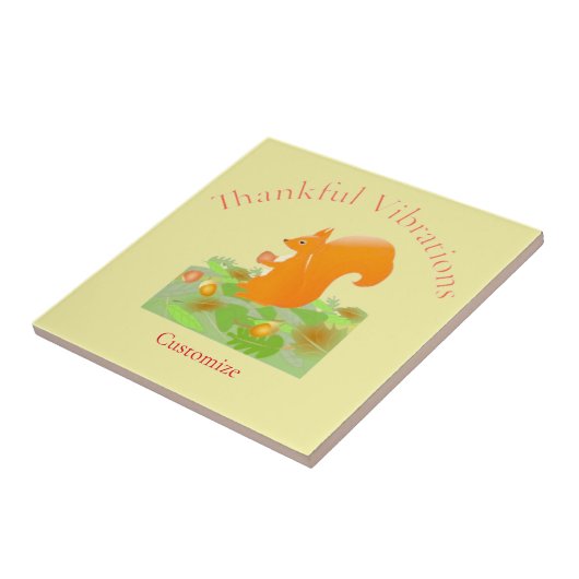 Dankend Vibes Eichhörnchen Thunder_Cove Fliese (Seite)