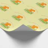 Dankend Vibes Eichhörnchen Thunder_Cove Geschenkpapier (Ecke)