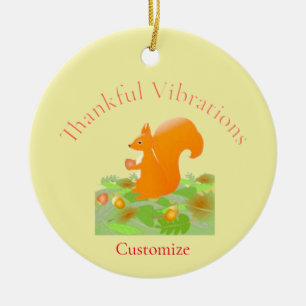 Dankend Vibes Eichhörnchen Thunder_Cove Keramik Ornament