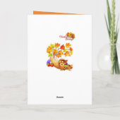 Dankende Grußkarte Feiertagskarte (Rückseite)