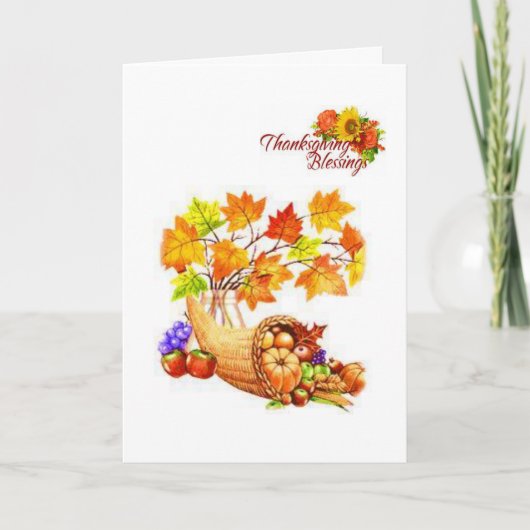 Dankende Grußkarte Feiertagskarte (Vorderseite)