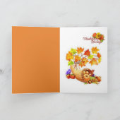 Dankende Grußkarte Feiertagskarte (Innenseite)