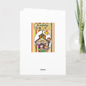 Dankende Grußkarte Feiertagskarte (Rückseite)