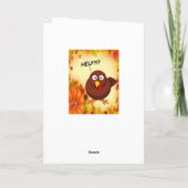 Dankende Grußkarte Feiertagskarte (Rückseite)