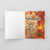 Dankende Grußkarte Feiertagskarte (Innenseite)