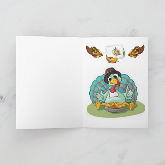 Dankende Grußkarte Feiertagskarte (Innenseite)