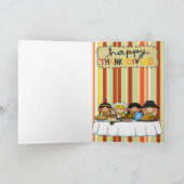 Dankende Grußkarte Feiertagskarte (Innenseite)