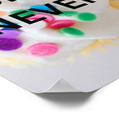 Dankende Nachricht an die besten Freunde Poster (Ecke)