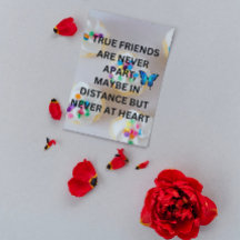 Dankende Nachricht an die besten Freunde