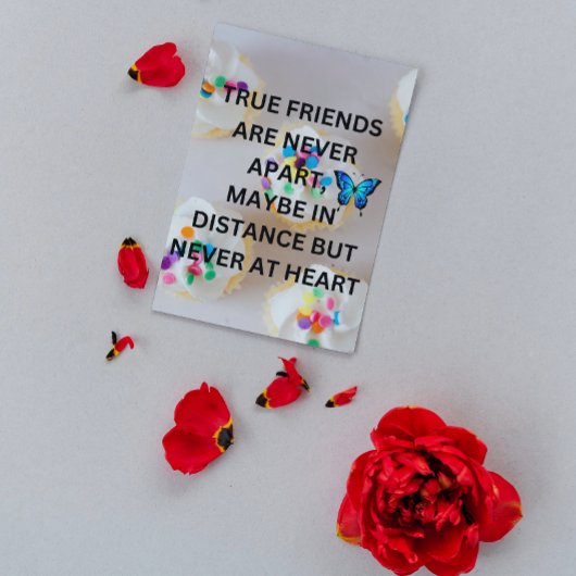 Dankende Nachricht an die besten Freunde Poster