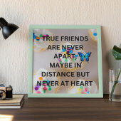 Dankende Nachricht an die besten Freunde Poster