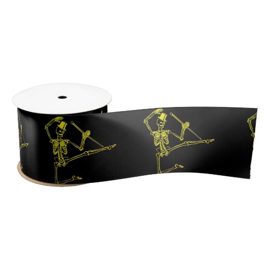DANKENNZEICHNUNG MIT TOP HAT RIBBON CUSTOM SATINBAND (Spule)