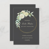 Dankensring-Beileid Dankeschön-Karte Dankeskarte (Vorne/Hinten)