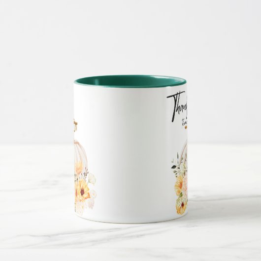 Dankenswerte Zeit, Erntedank Pumpkin Tasse (Zentrum)