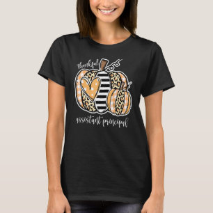 Dankenswerter Assistent Principal Leopard Pumpkin T-Shirt