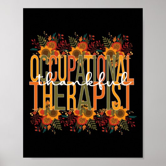 Dankenswerter berufstherapeutischer Erntedank OT Poster (Vorne)