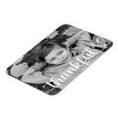 Dankenswerter Erntedank Einfaches Foto Magnet (Linke Seite)