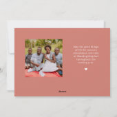 Dankenswerter Erntedank Fotokarten Feiertagskarte (Rückseite)