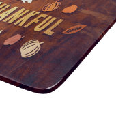 Dankenswerter Erntedank Herbstlaub Pumpkin Schneidebrett (Ecke)