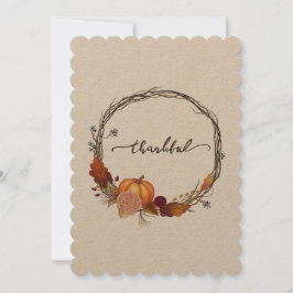 Dankenswerter Erntedank Kreath Feiertagskarte