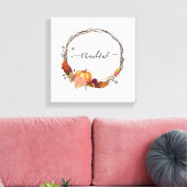 Dankenswerter Erntedank Kreath Leinwanddruck (Insitu (Wohnzimmer))