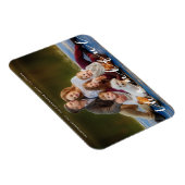 Dankenswerter Erntedank Simple Script Family Foto Magnet (Rechte Seite)