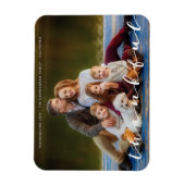 Dankenswerter Erntedank Simple Script Family Foto Magnet (Vertikal)