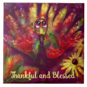 Dankenswerter Erntedank Türkei Bloral Red Fliese (Vorderseite)