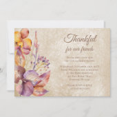 Dankenswerter Fall Foliage Erntedank Einladung (Vorderseite)