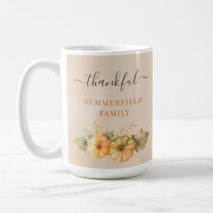 Dankenswerter Familienfall Pumpkin Erntedank Custo Kaffeetasse