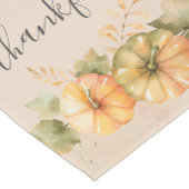 Dankenswerter Familienspukkin Erntedank Dinner Kurzer Tischläufer (Ecke)