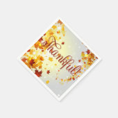 Dankenswerter farbiger Fall Papier Napkins Herbstl Serviette (Ecke)