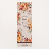 Dankenswerter, gesegneter, floraler Erntedank Yogamatte (Vorderseite)